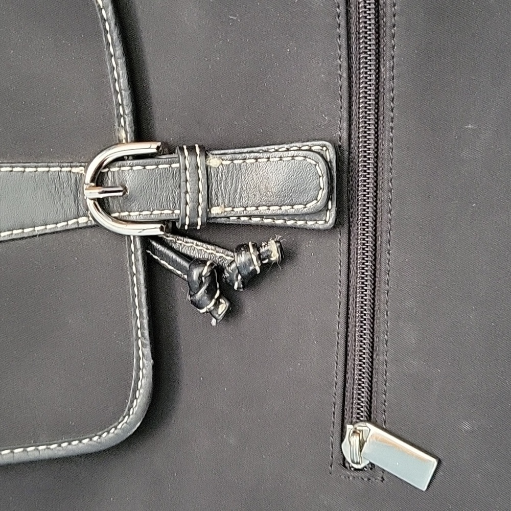 Talbots Black Nylon Snap Cinch Adjustable Closure… - image 3